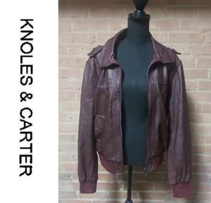 Knoles & Carter | Just reduced!! 🍑 Italian Lambskin Leather Jacket Wine